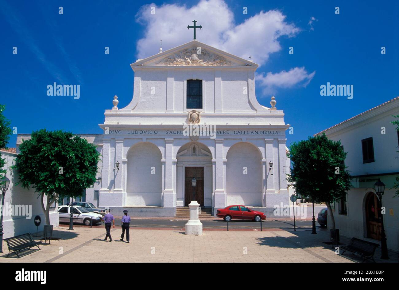 Chiesa di San Luis, Isole Baleari Menorca, Spagna, Europa Foto Stock