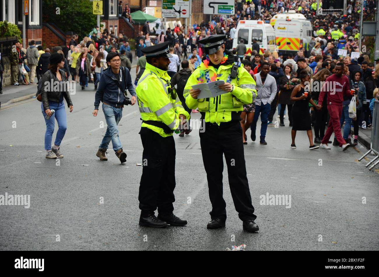 Polizia, protesta Foto Stock