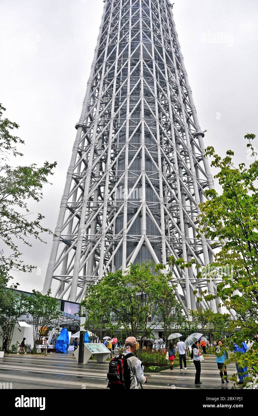 Struttura Sky Tower, Tokyo, Giappone Foto Stock