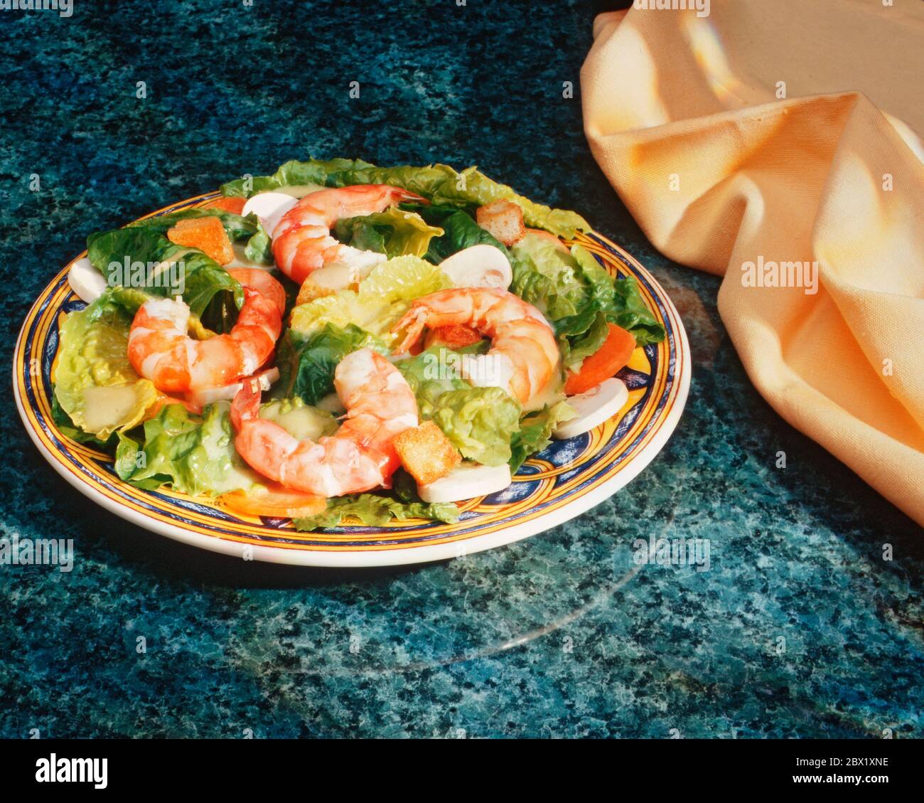 Insalata di gamberi di Digione Foto Stock