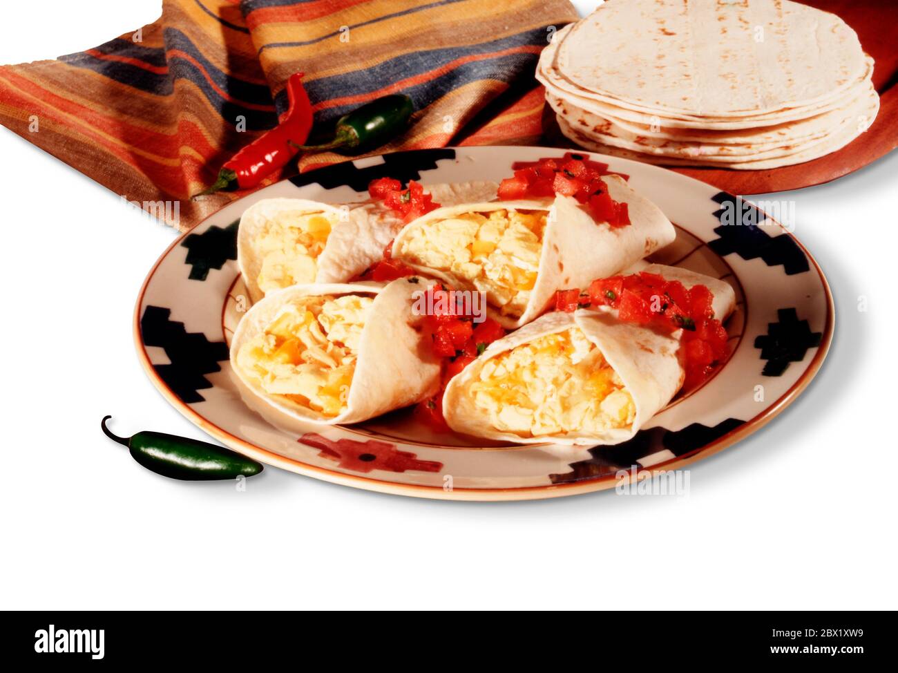 Burrito di uovo Foto Stock