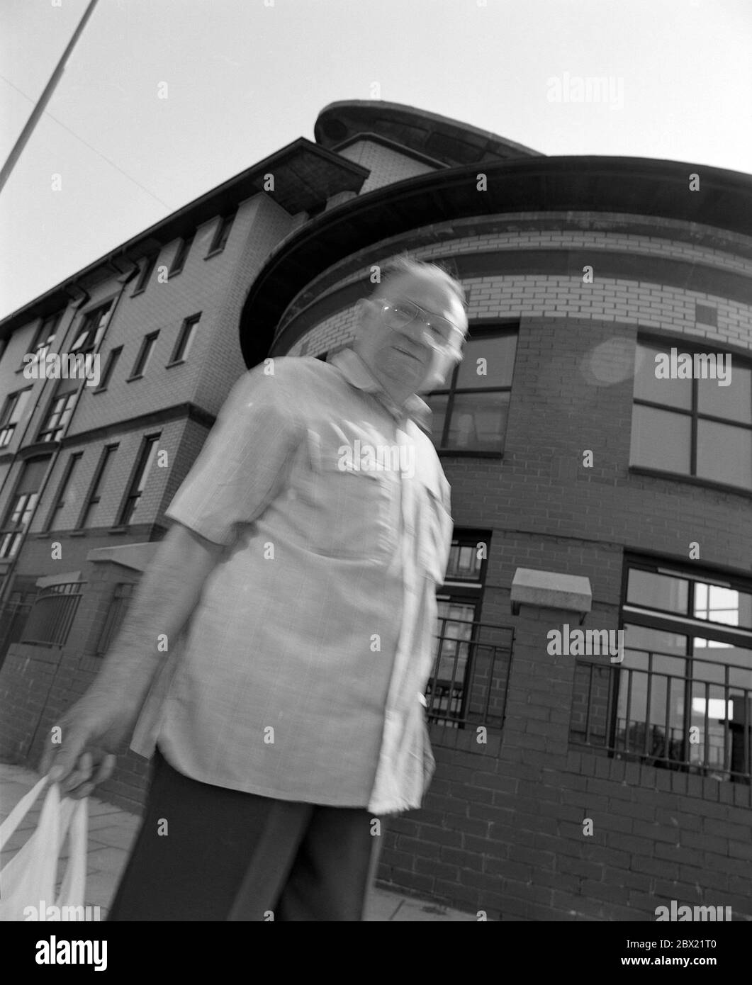 1995, nuovo edificio a Glasgow, Scozia centrale, Regno Unito Foto Stock