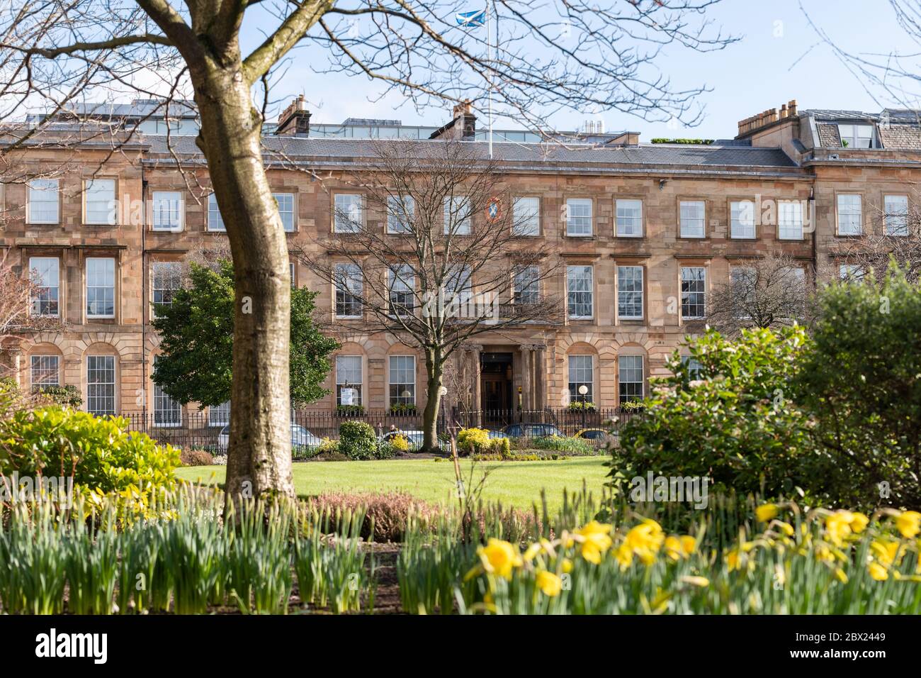 Kimpton Blythswood Square Hotel, gestito dall'InterContinental Hotels Group (IHG), 11 Blythswood Square, Glasgow, Scozia, Regno Unito Foto Stock