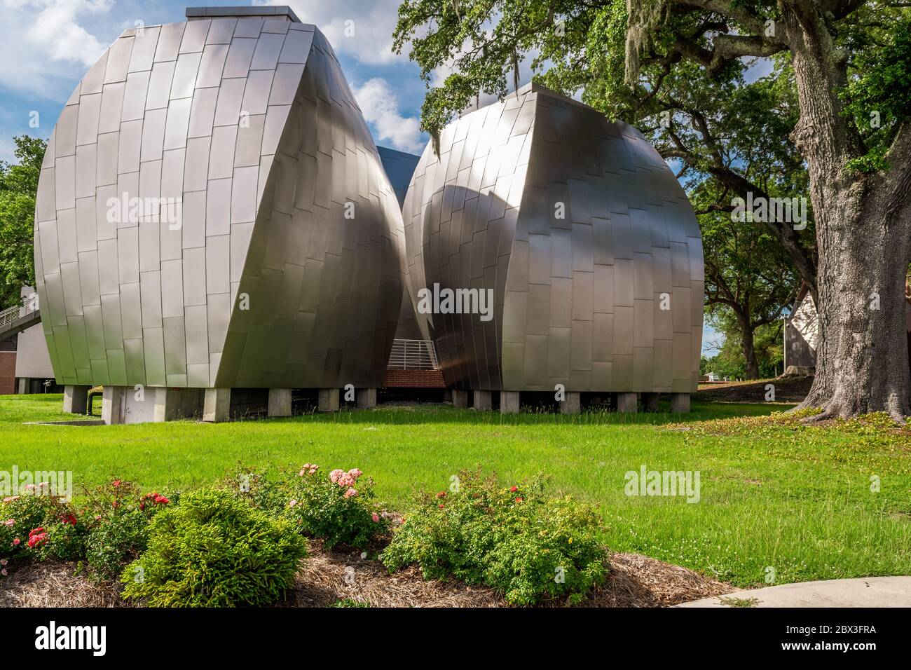 OHR-o’Keefe Museo d’Arte a Biloxi, Mississippi dedicato alle ceramiche di George OHR, Mad Potter di Biloxi e progettato dall’architetto Frank Gehry. Foto Stock