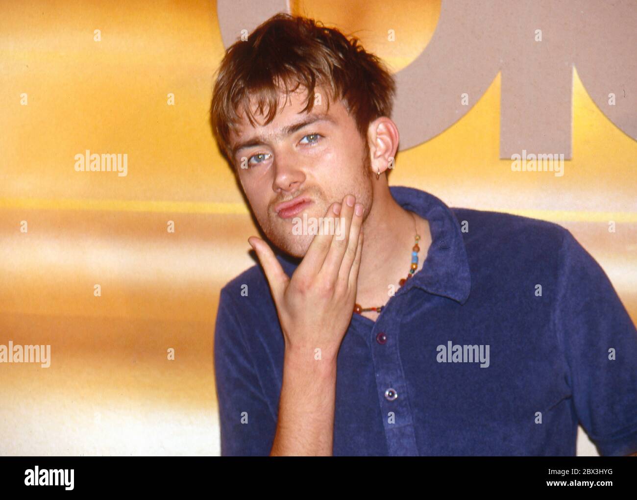 BLUR: Conferenza stampa a Londra 1996 Foto Stock