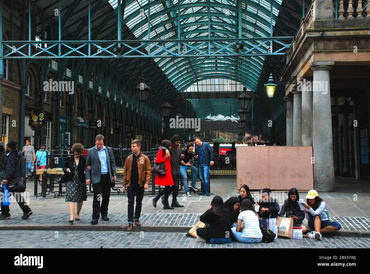 Scena urbana a Covent Garden, Londra Foto Stock