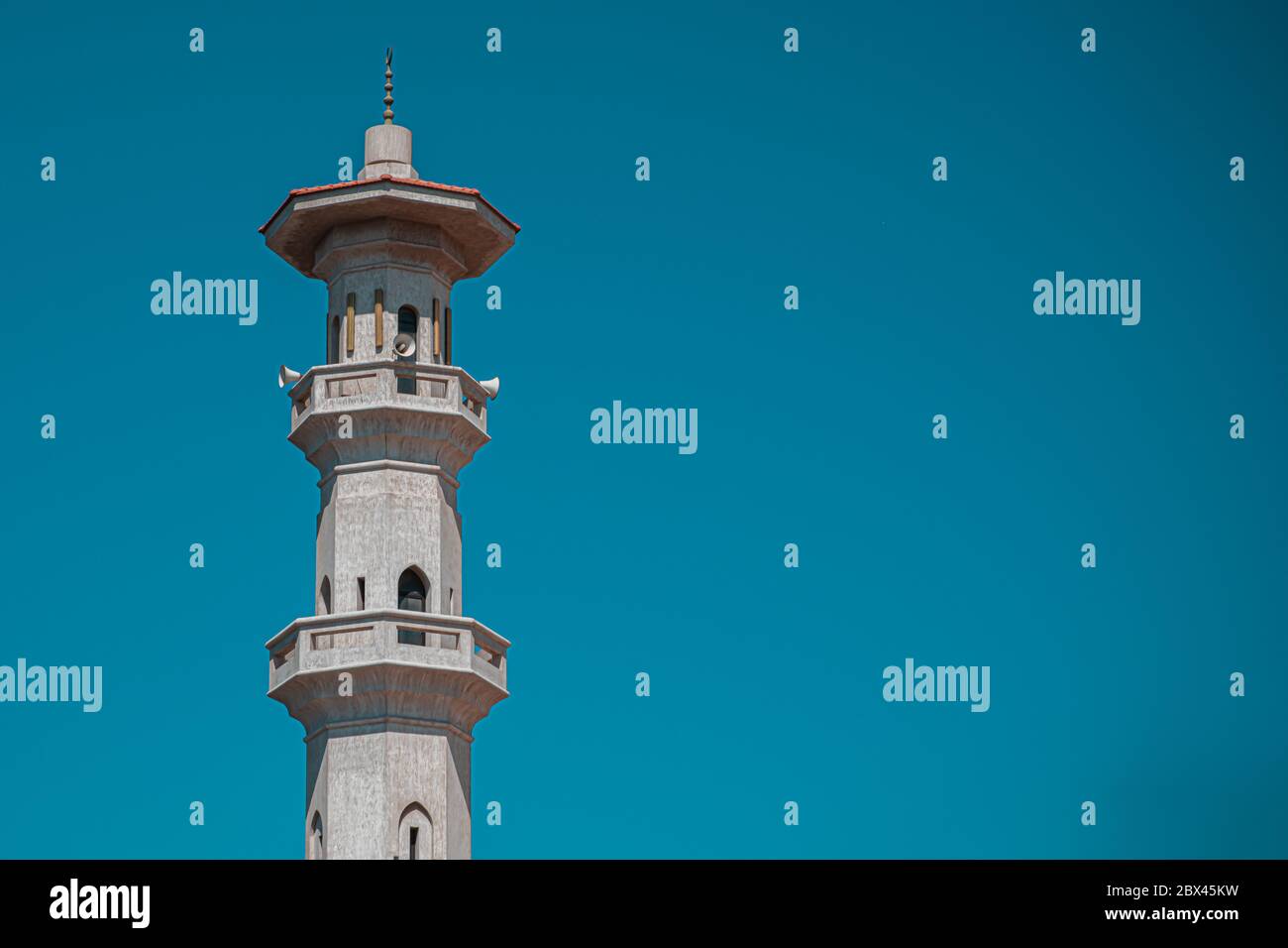 Moschea o Masjid Minareto Arabia Saudita Foto Stock