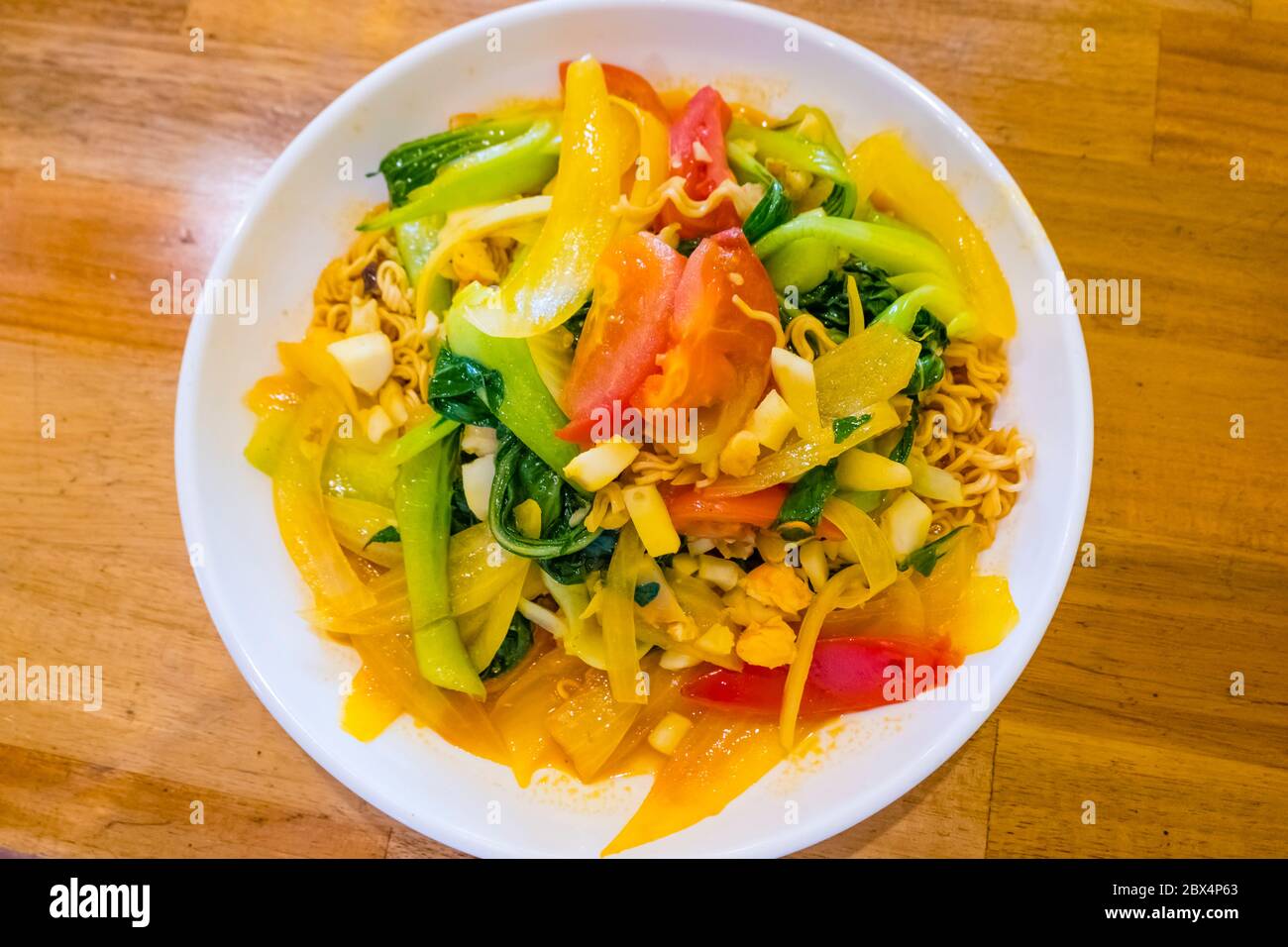 Noodles con frutti di mare, Pho 29 ristorante, Danang, Vietnam Foto Stock