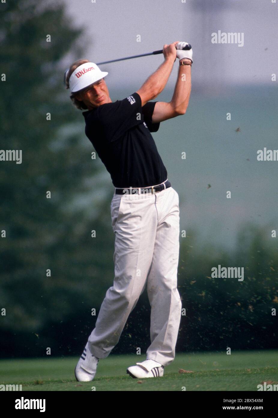 Golf : Deutsche Meisterschaft / German Open : Bernhard LANGER , agosto 1990 Foto Stock