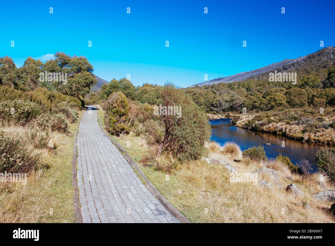 Pista di Thredo Valley nel nuovo Galles del Sud Australia Foto Stock