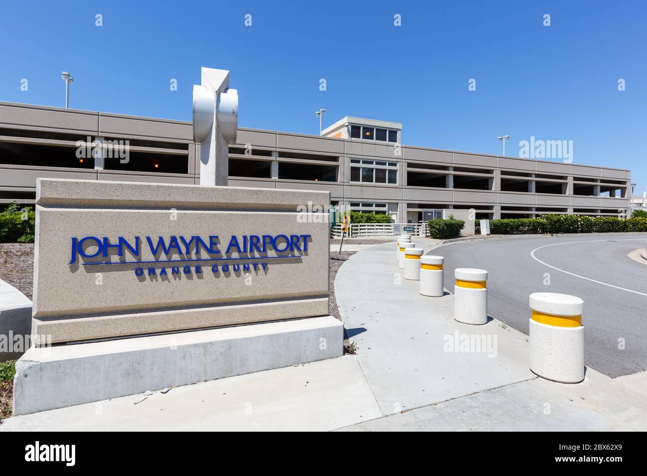 Santa Ana, California 13 aprile 2019: Santa Ana John Wayne aeroporto SNA in California. Foto Stock
