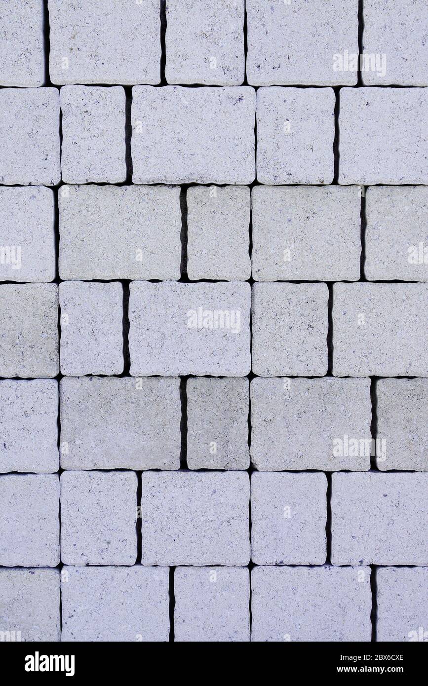 Grigio pietra Rock Texture senza cuciture piastrelle di fondo cobbles Foto Stock
