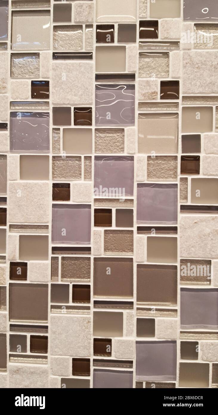 tessere mosaico texture parete e pavimento sfondo astratto Foto Stock