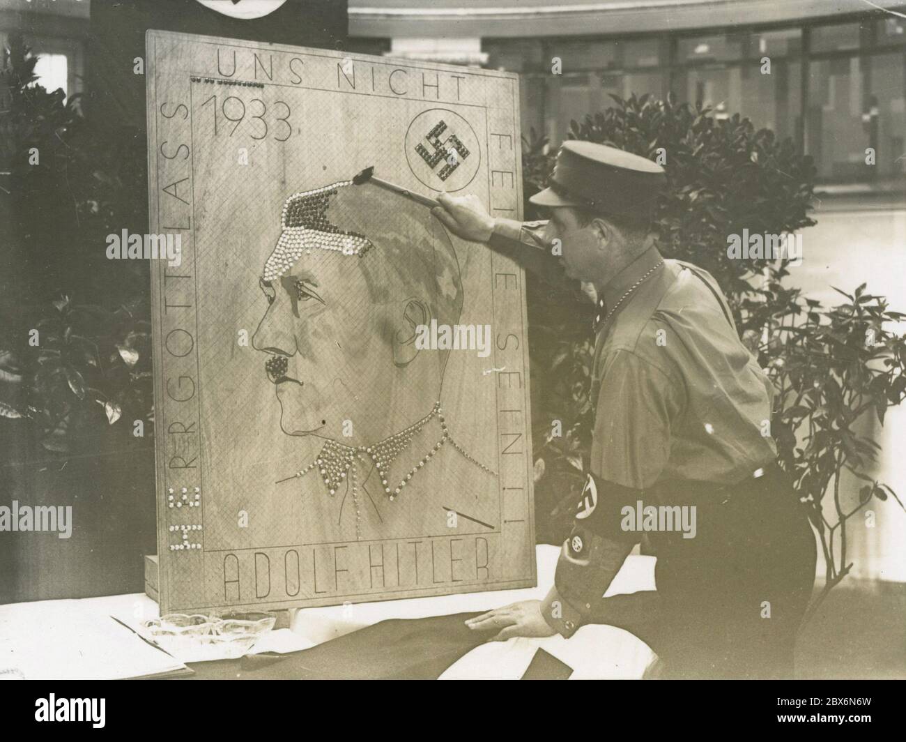 Campagna di raccolta Heinrich Hoffmann Fotografie 1933 fotografo ufficiale di Adolf Hitler, e un politico e editore nazista, che era un membro del circolo intimo di Hitler. Foto Stock