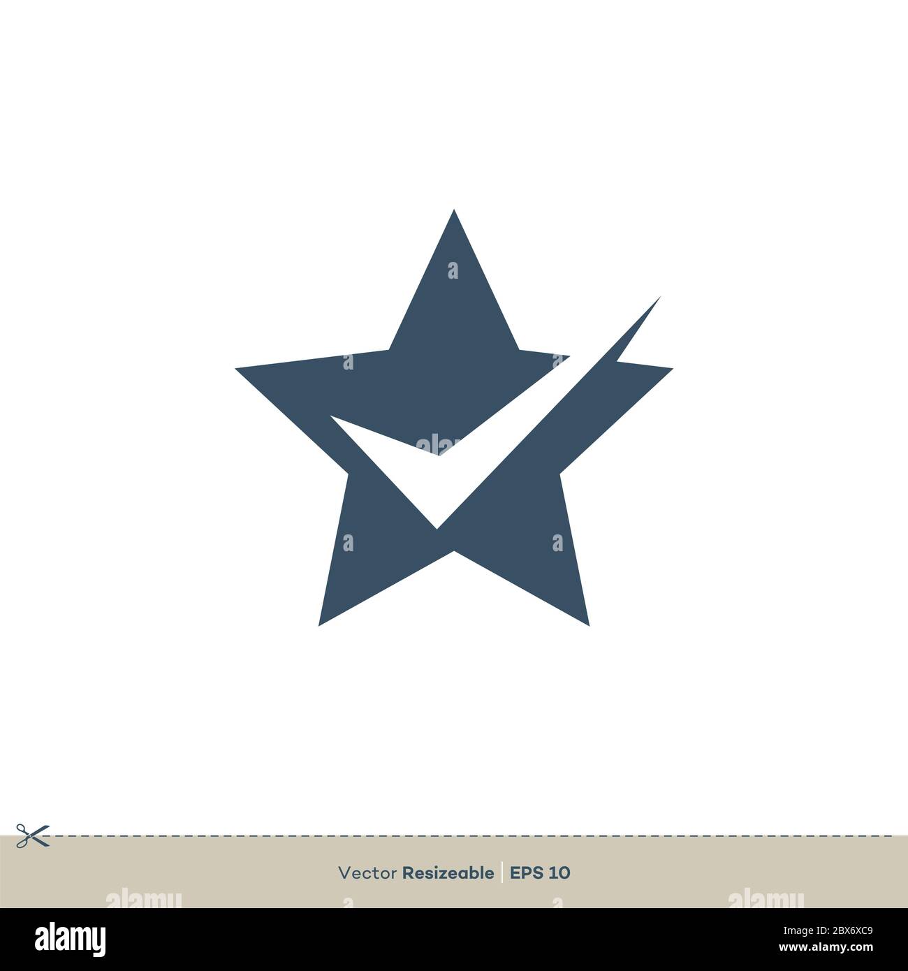 Selezionare Contrassegna disegno grafico modello logo Blue Star. EPS vettoriale 10. Foto Stock