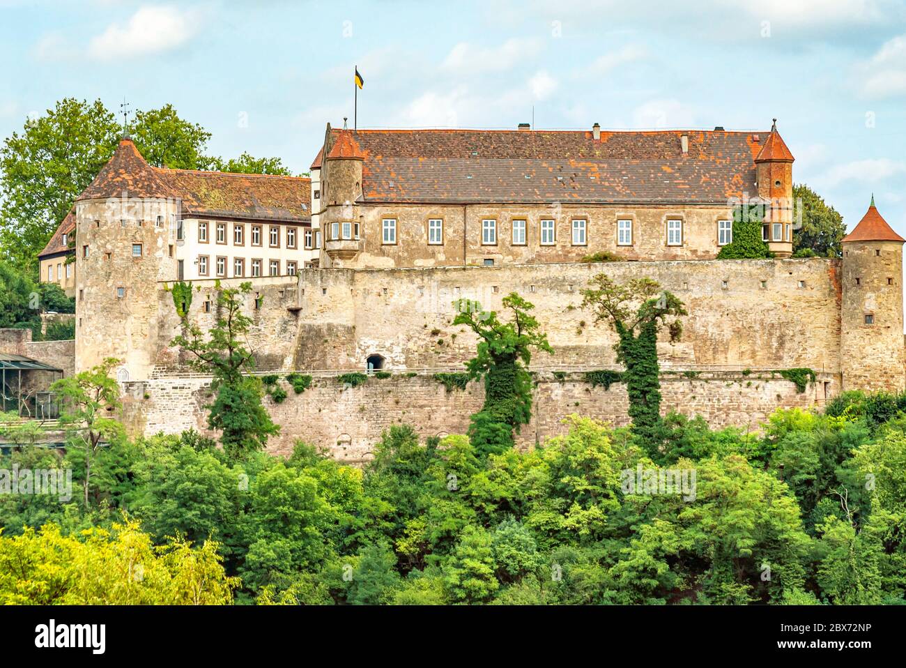 Castello di Stettenfels a Untergruppenbach, Baden Württemberg, Germania Foto Stock