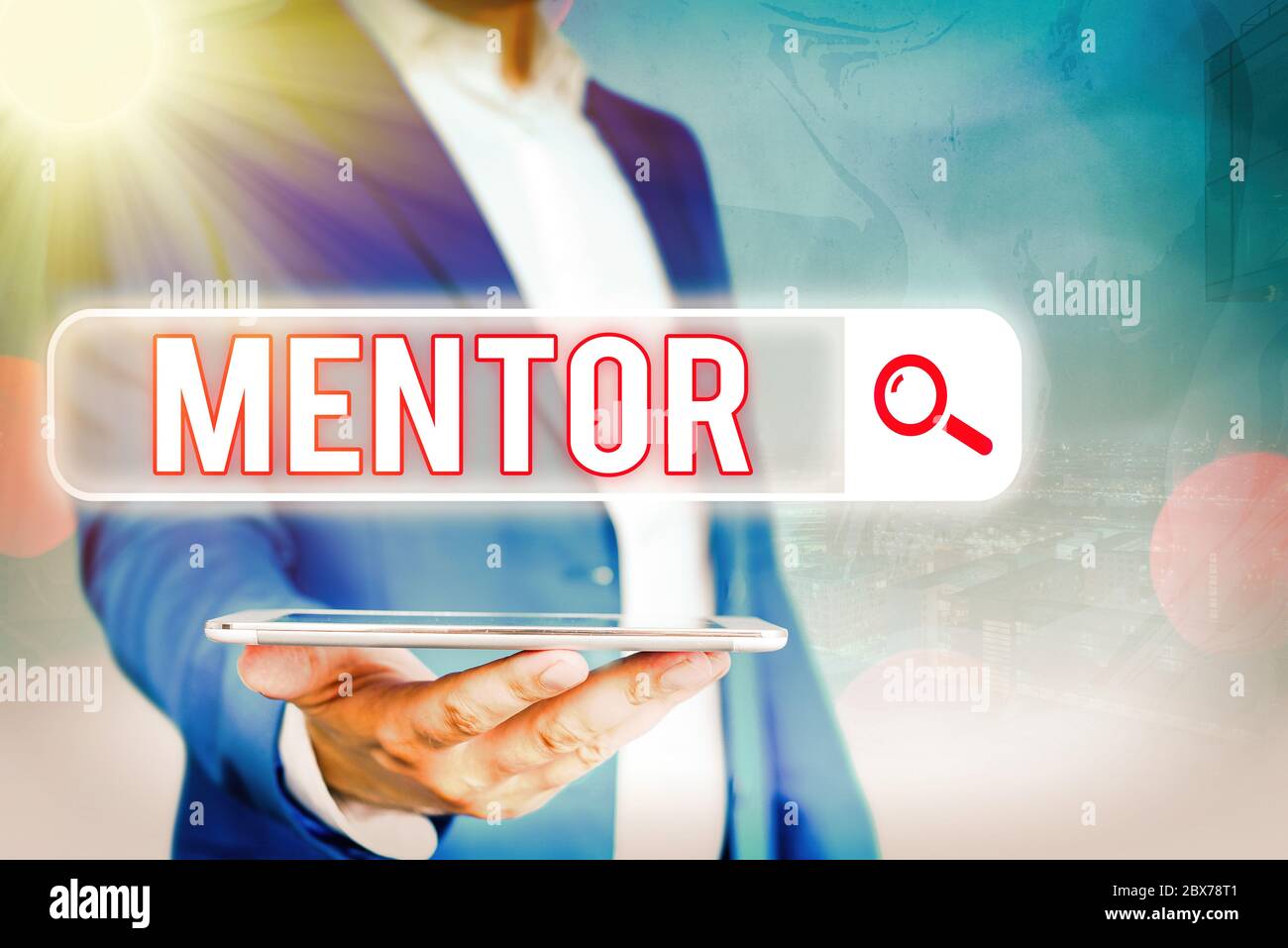 Guida di testo per la scrittura a mano. Foto concettuale un individuo che si allena e guida qualcuno che ha il potenziale Foto Stock