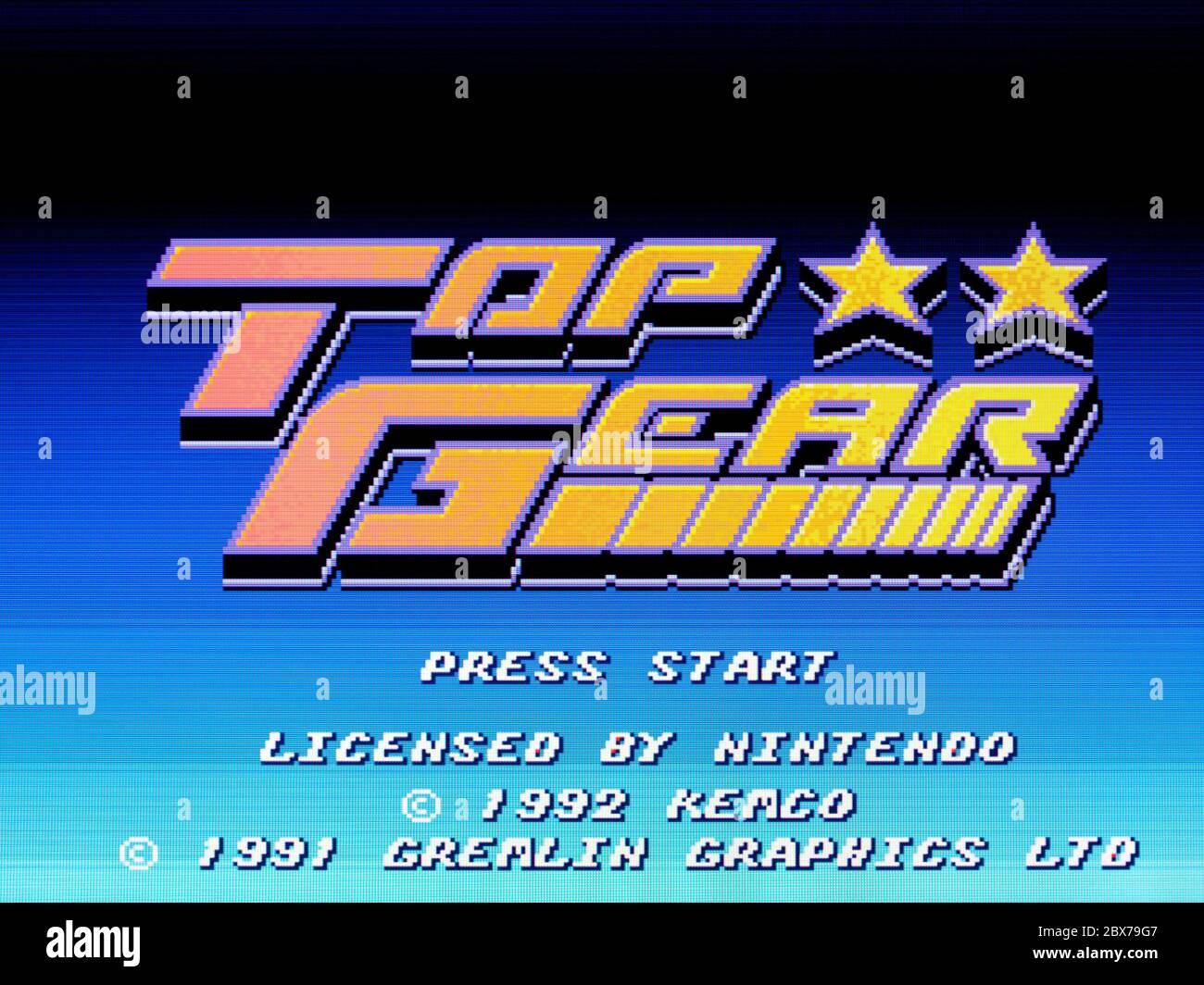 Top Gear - SNES Super Nintendo - solo per uso editoriale Foto Stock