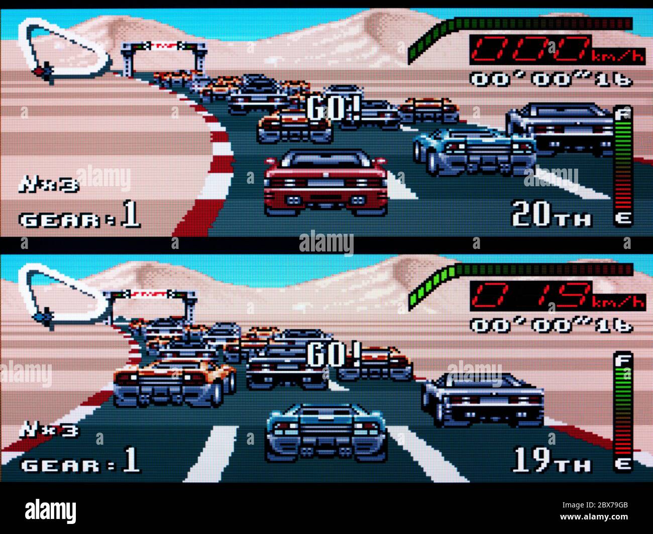 Top Gear - SNES Super Nintendo - solo per uso editoriale Foto Stock