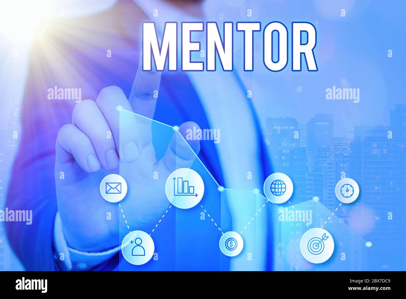 Nota di scrittura che mostra la guida. Concetto di business per un individuo che si allena e guida qualcuno che ha il potenziale Foto Stock