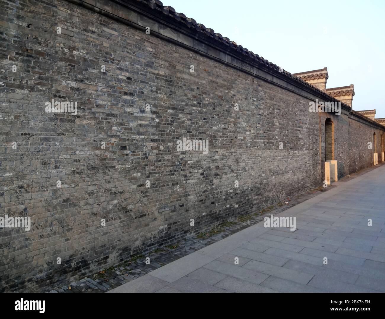 Muro cinese tradizionale di una casa in Yangzhou Cina Foto Stock