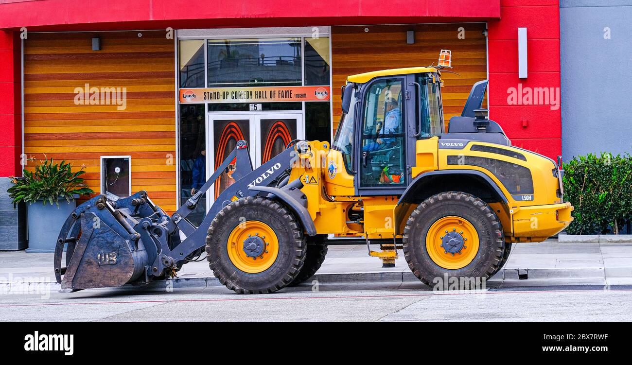 Volvo Earth Mover al Comedy Club Foto Stock