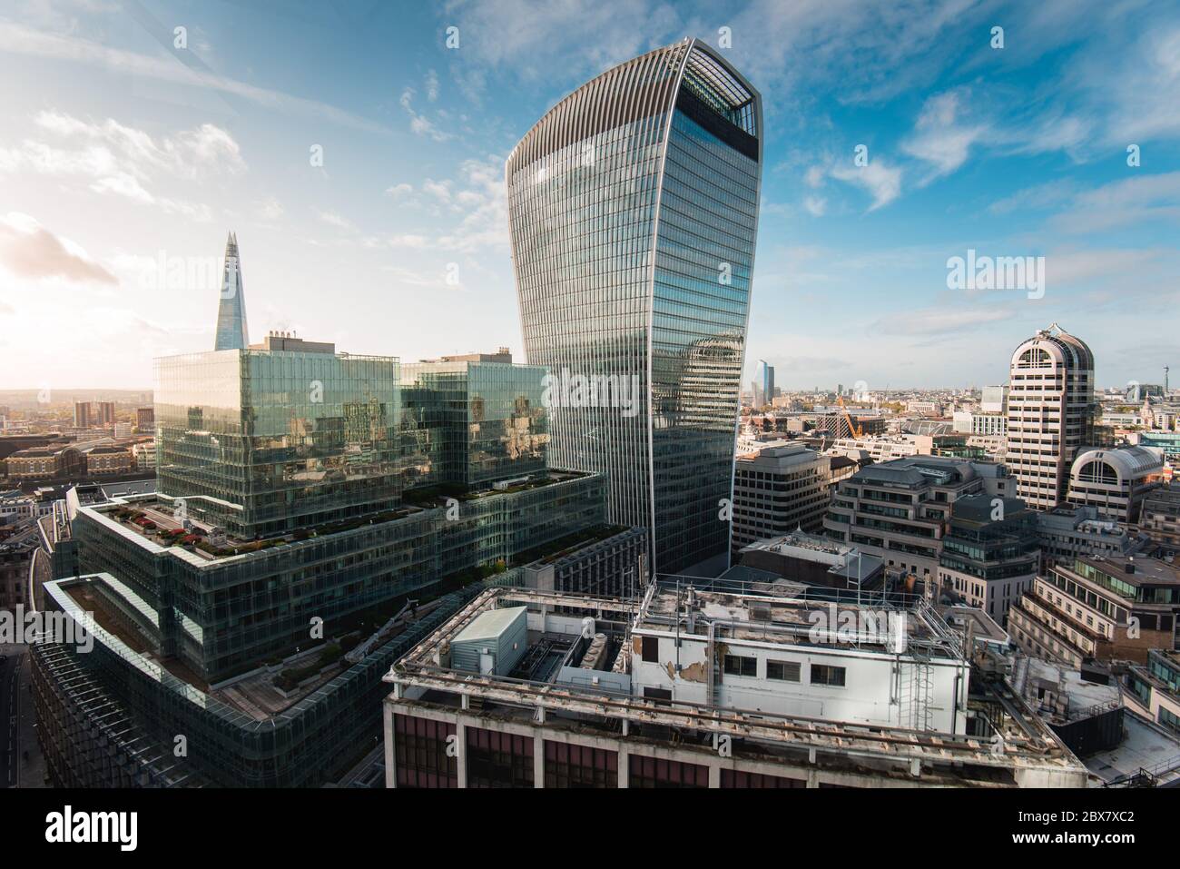 Il Walkie Talkie Building a Londra, Regno Unito Foto Stock