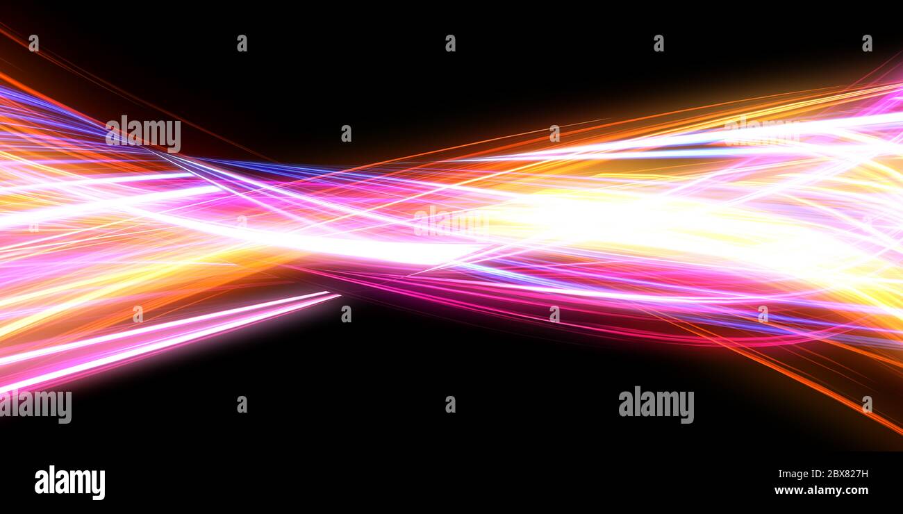Abstract sfondo chiaro concetto con impulsi di energia Foto Stock