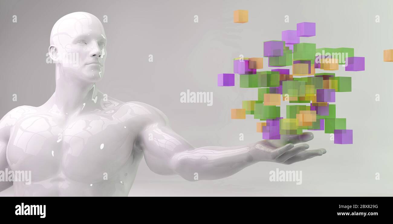 La tecnologia aziendale sfondo concetto astratto di Foto Stock