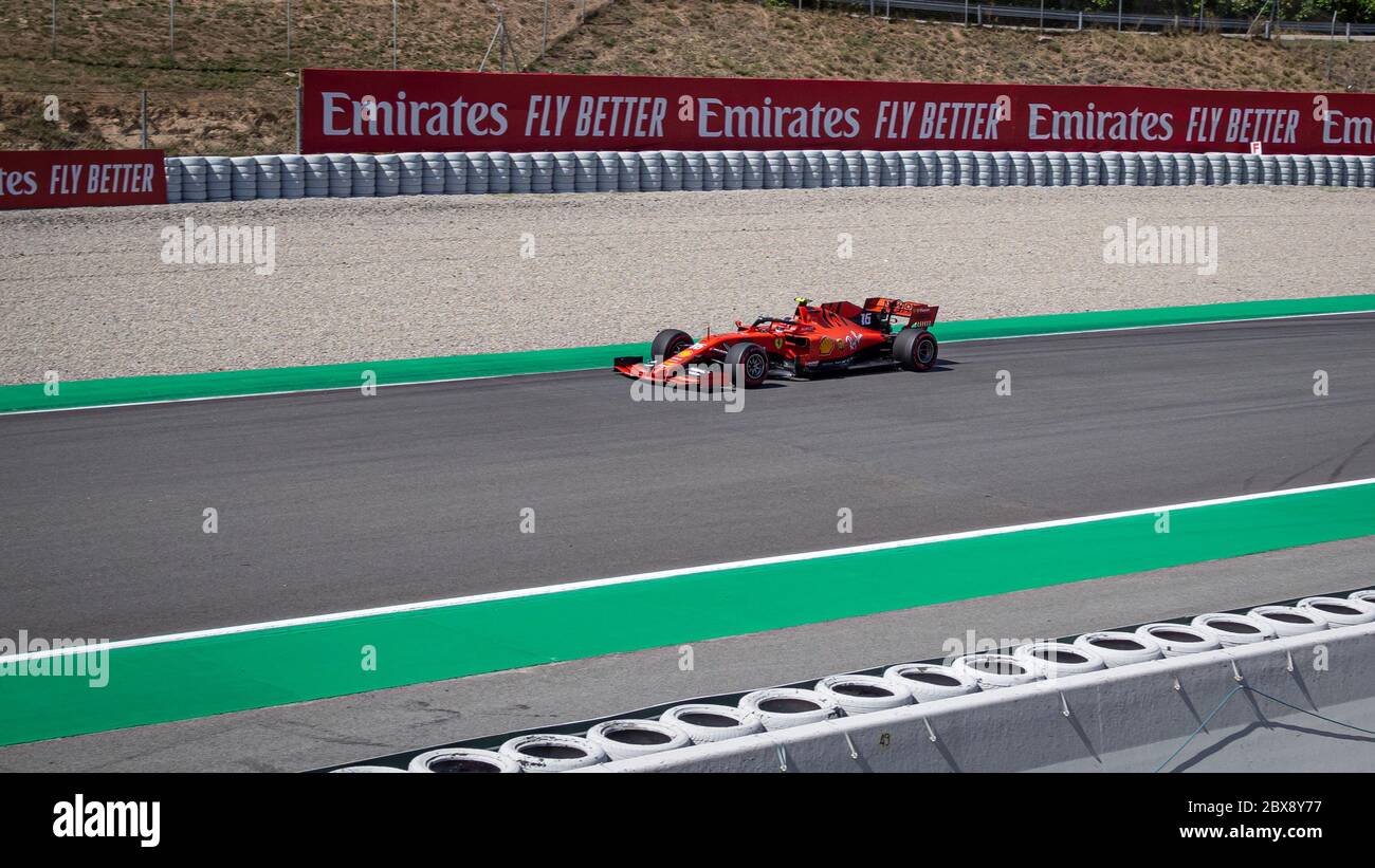 MONTMELLO, SPAGNA-10 MAGGIO 2019: 2019 Ferrari SF90 Formula 1 (driver: Charles Leclerc) Foto Stock