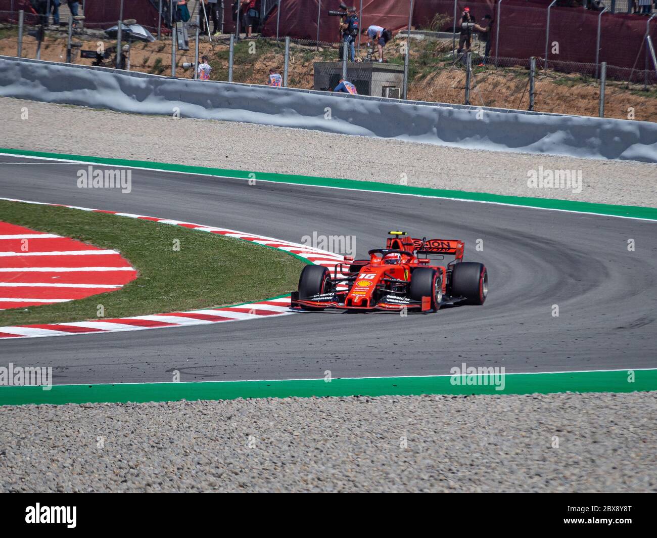 MONTMELLO, SPAGNA-10 MAGGIO 2019: 2019 Ferrari SF90 Formula 1 (driver: Charles Leclerc) Foto Stock