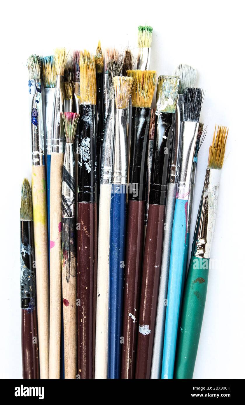 Pennelli Per Grainers Crafts 4 All Set Di Pennelli Professionali In Legno E Nylon Per Pittura - Pennelli Acrilici Sintetici Per Dipingere - Ideali Per Acquerelli E Pittura A Olio Pennelli Per