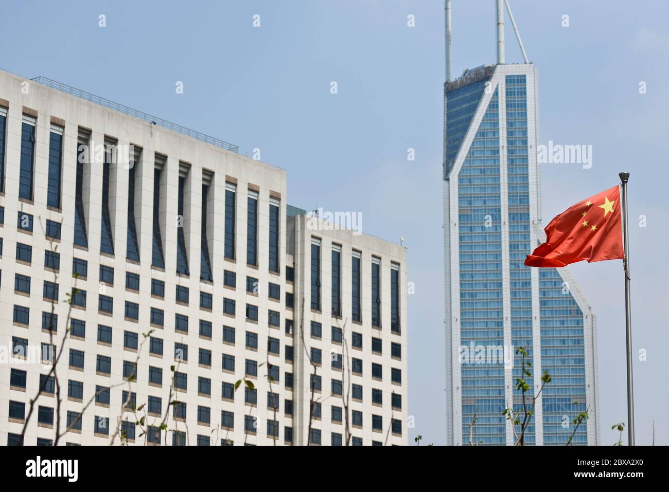 Shanghai: Edificio del Congresso del Popolo Municipale. Cina Foto Stock