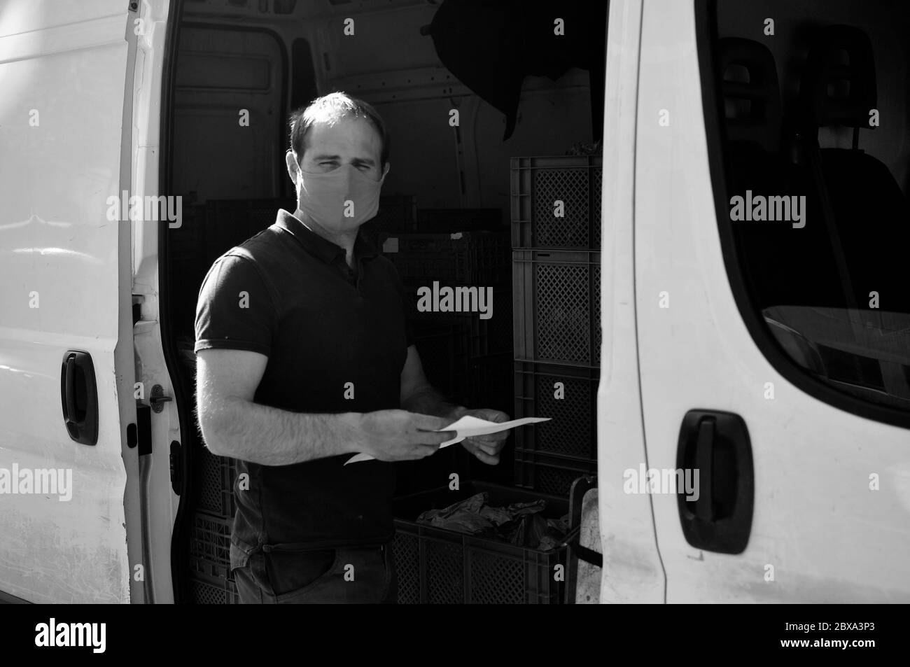 Covid19 Coronavirus Street photography-Strasburgo Francia Foto Stock