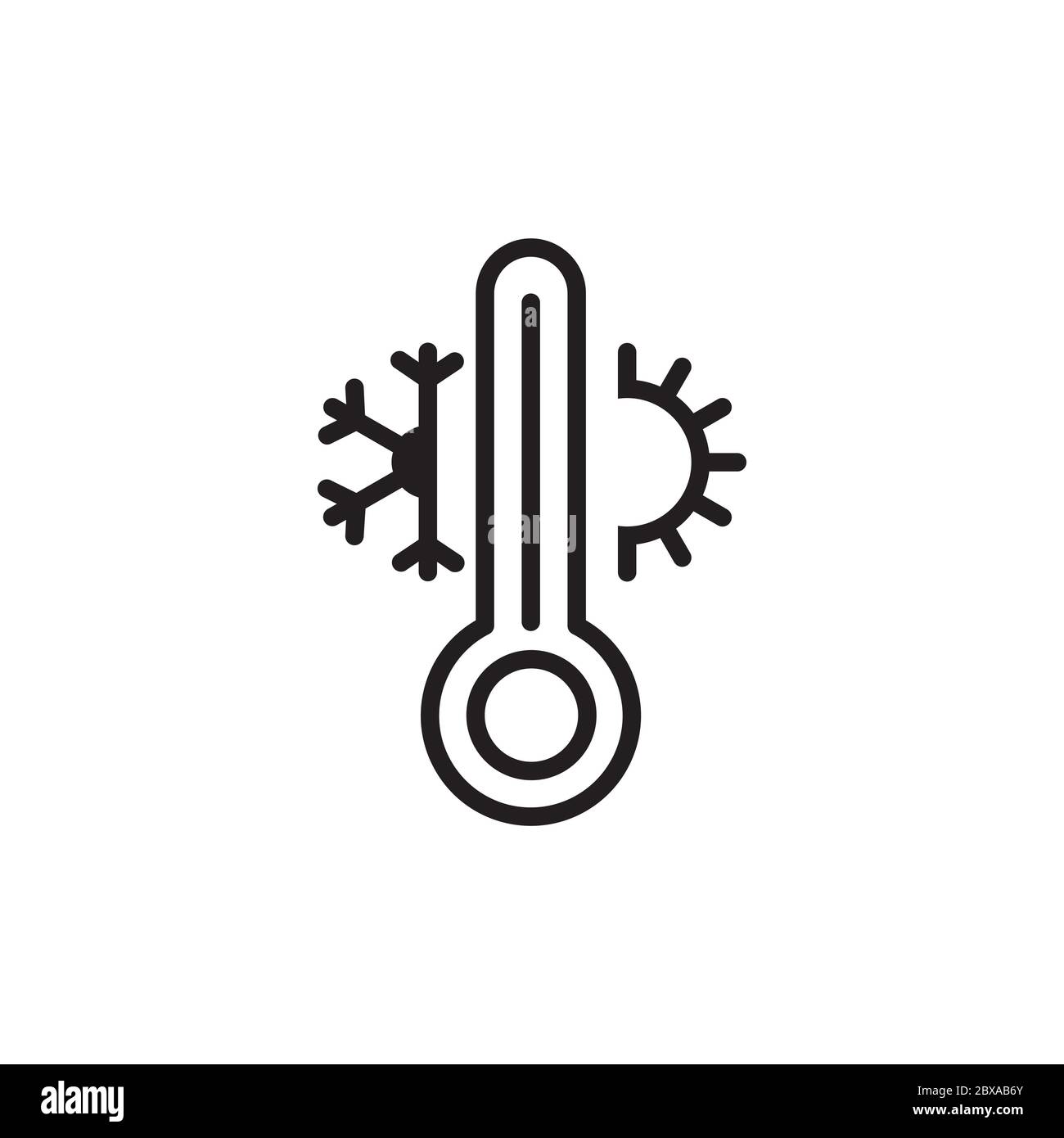 vettore grafico simbolo temperatura termometro Illustrazione Vettoriale