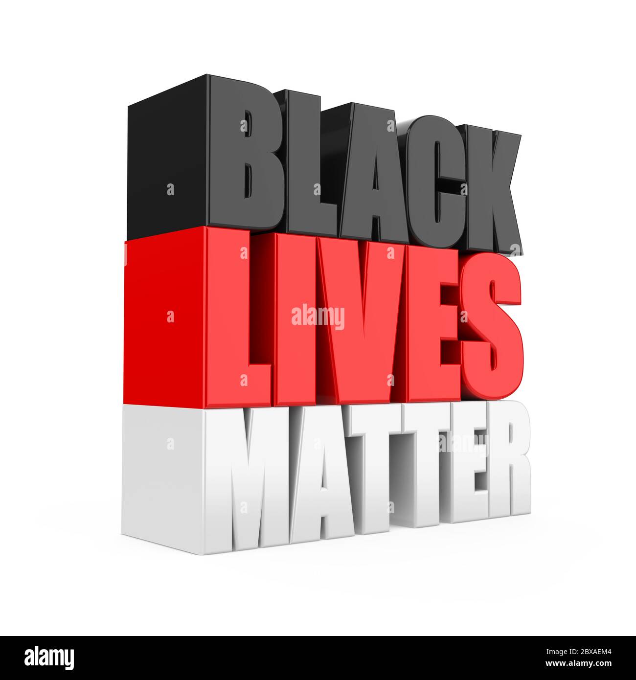 Black Lives Matter Sign isolato Foto Stock