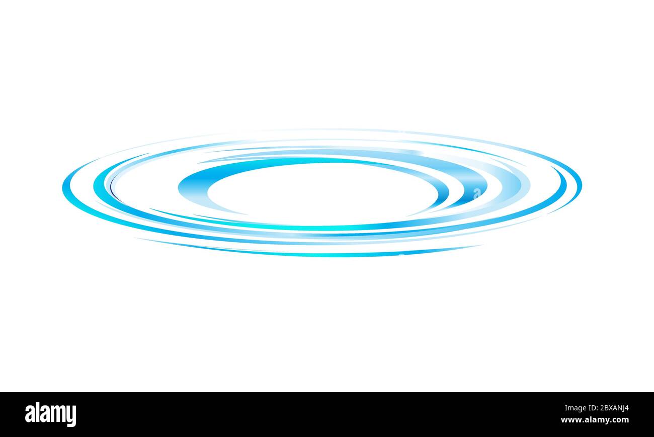 disegno blu di filatura dell'acqua illustrazione vettoriale Illustrazione Vettoriale