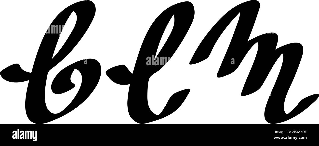 Le vite nere contano. Preventivo disegnato a mano. Banner di protesta sul diritto umano dei neri negli Stati Uniti. Illustrazione vettoriale. Poster con icone per la stampa di m Illustrazione Vettoriale