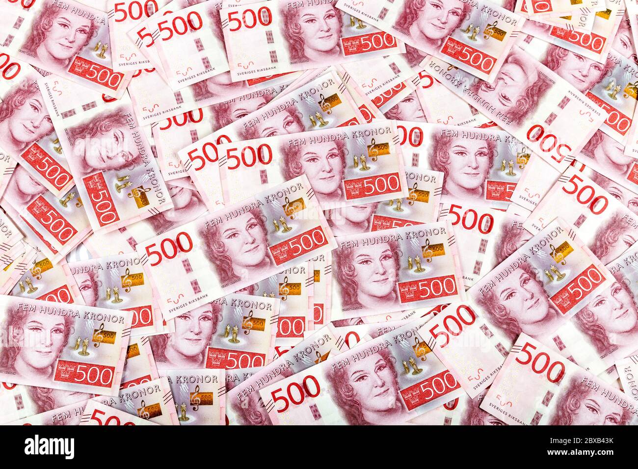 Note di 500 SEK svedesi di Krona Foto Stock