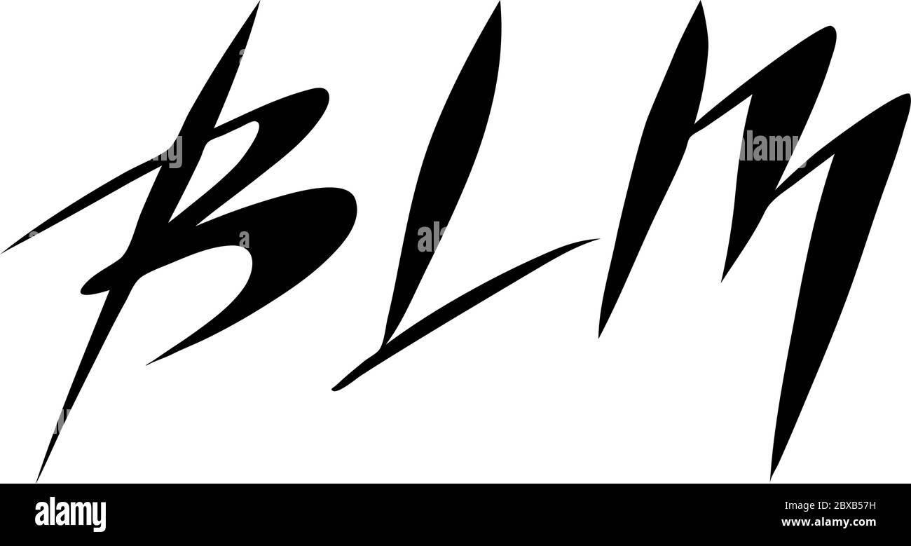 Le vite nere contano. Preventivo disegnato a mano. Banner di protesta sul diritto umano dei neri negli Stati Uniti. Illustrazione vettoriale. Poster con icone per la stampa di m Illustrazione Vettoriale