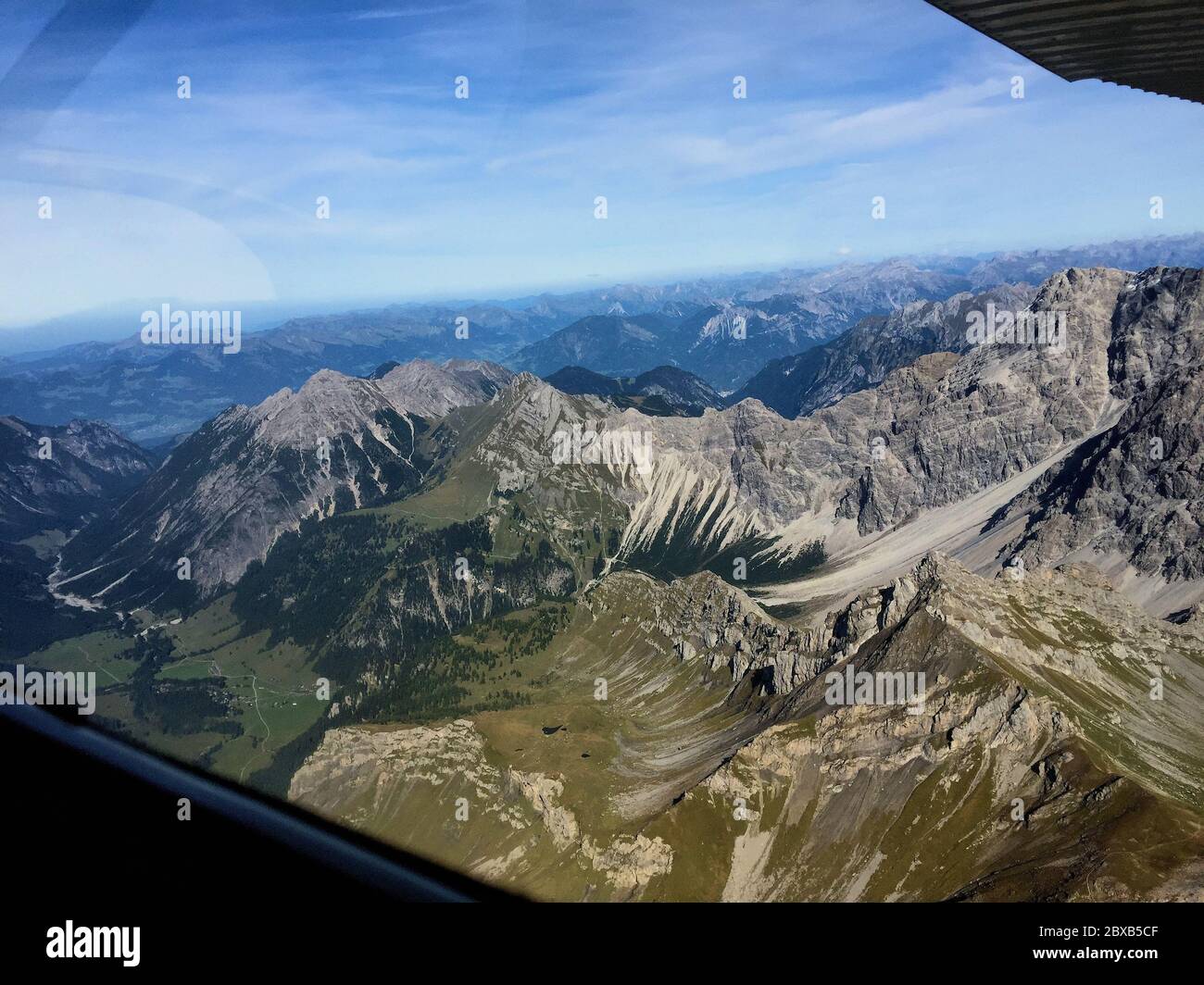 Panorama alpino in Svizzera Foto Stock