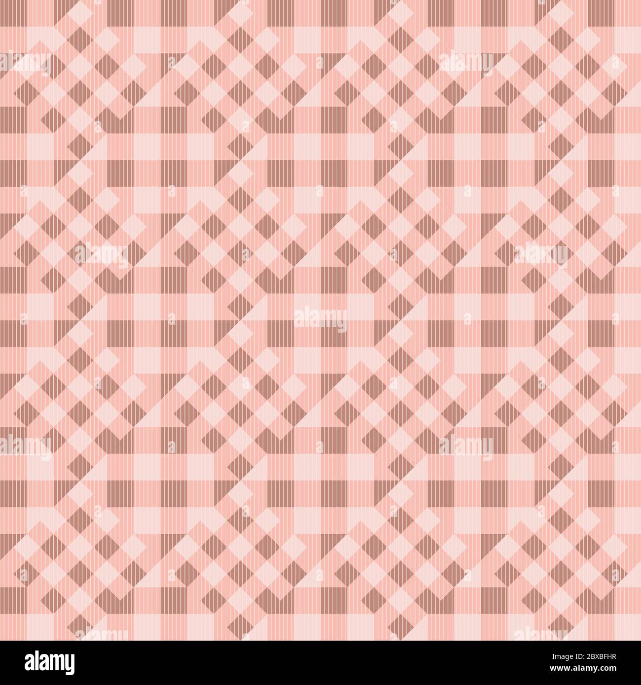 motivo geometrico vettoriale senza giunture rosa Illustrazione Vettoriale