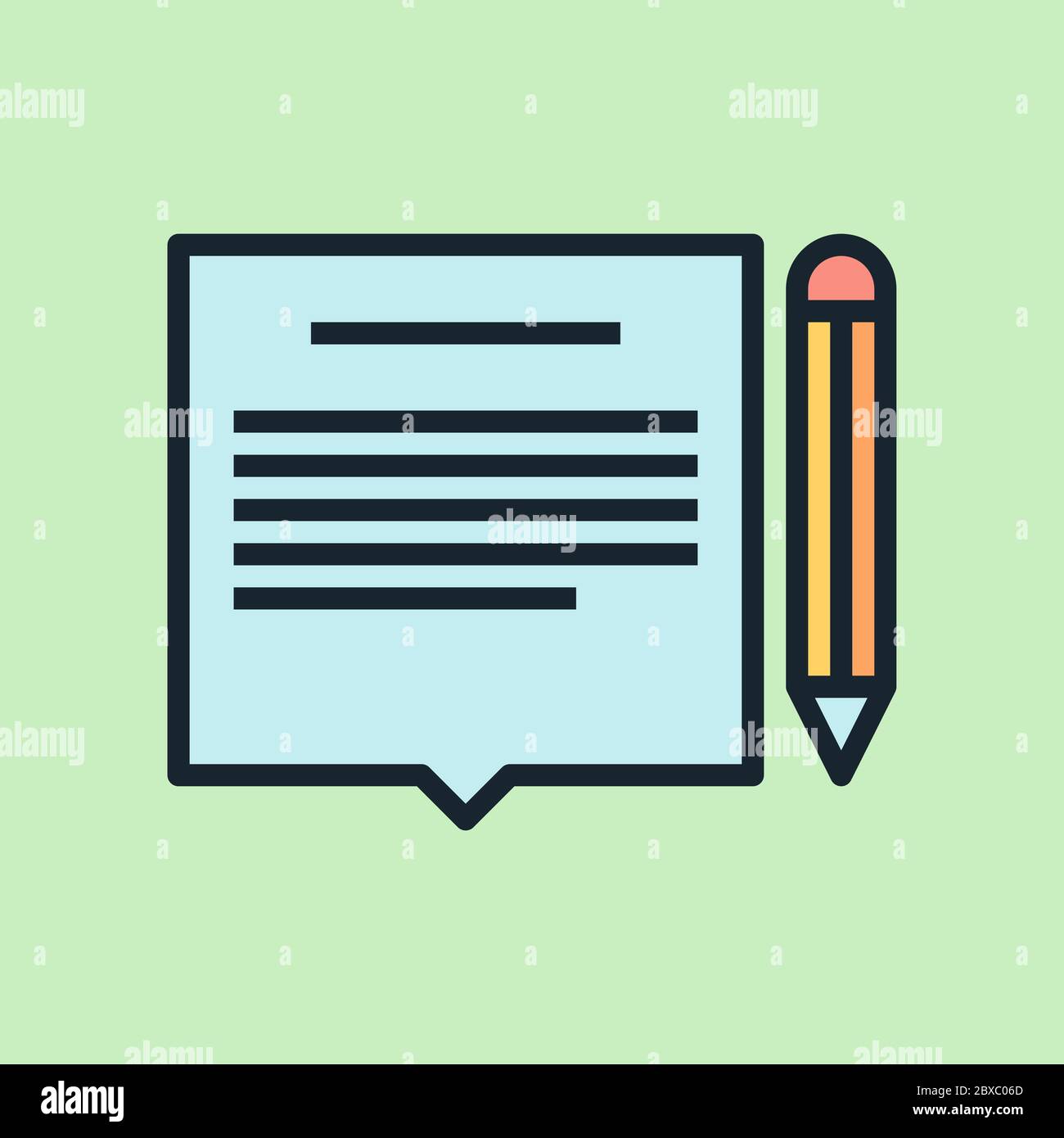 Copia dell'annuncio. Illustrazione del concetto di marketing digitale, banner stile lineare dal design piatto. Utilizzo per newsletter via e-mail, intestazioni, post di blog, stampa e altro ancora. Illustrazione Vettoriale