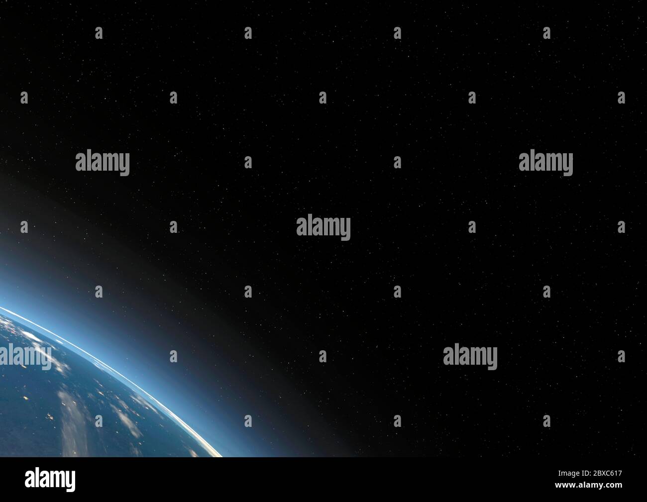 astronave super aliena. Questa nave in clipping percorso metterà un po 'di divertimento per le tue creazioni, illustrazione 3d Foto Stock