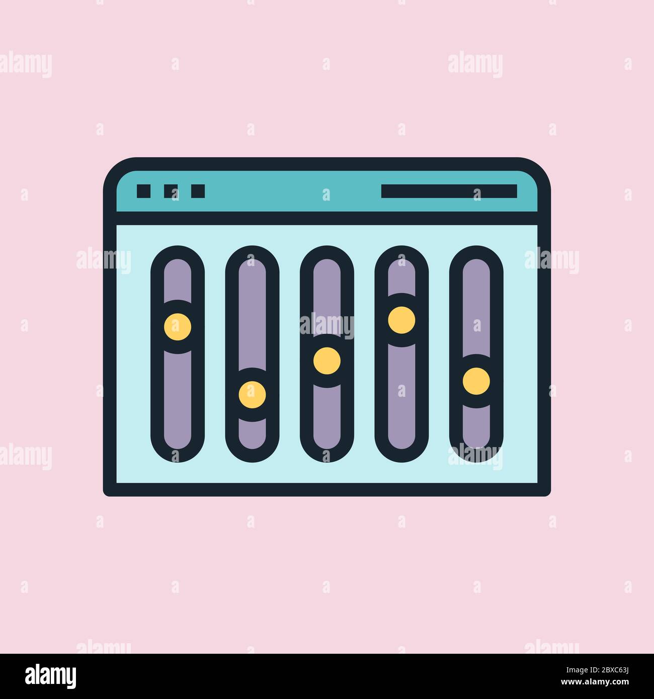 Ottimizzazione della pagina. Illustrazione del concetto di marketing digitale, banner stile lineare dal design piatto. Utilizzo per newsletter via e-mail, intestazioni, post di blog, stampa Illustrazione Vettoriale