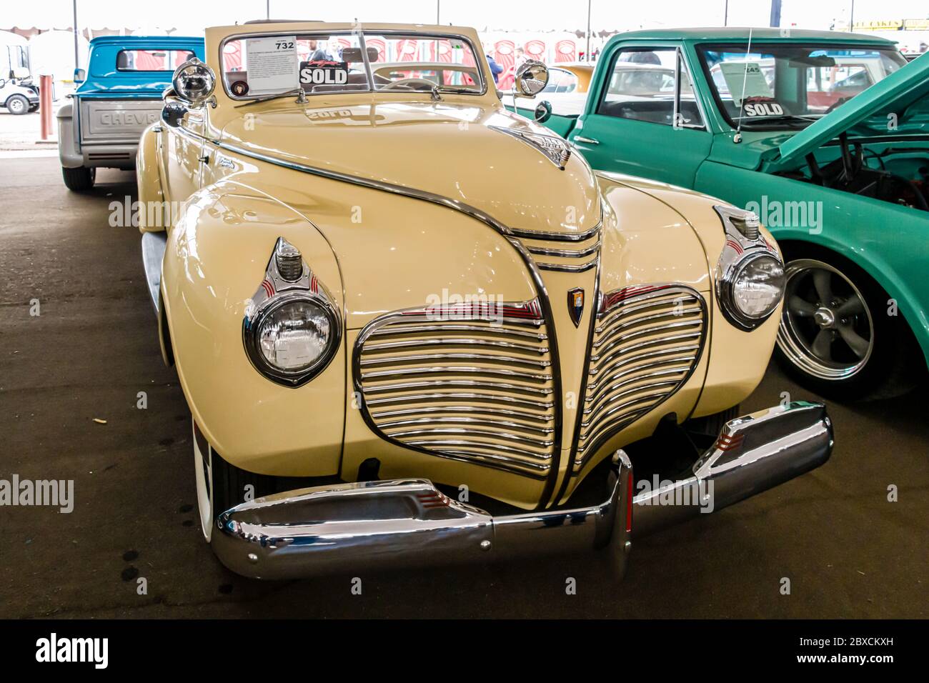 2019 Barrett-Jackson Scottsdale Auction, Plymouth P12 Special Deluxe Convertibile Foto Stock