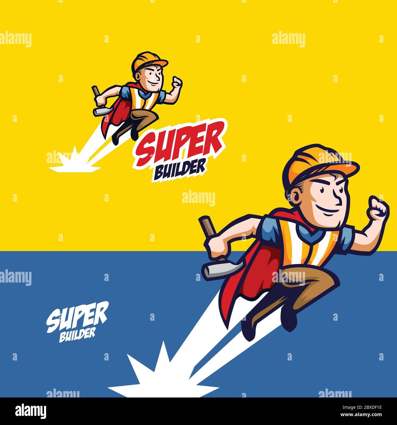 Mascotte per la manciata con logo Vector. Illustrazione Vettoriale