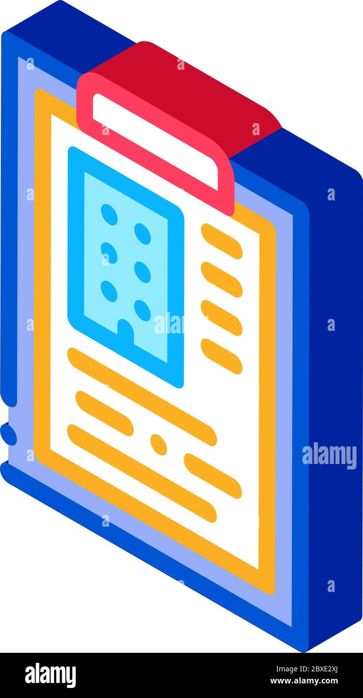 estimate house information isometric icon vector illustration (estimate informazioni Illustrazione Vettoriale