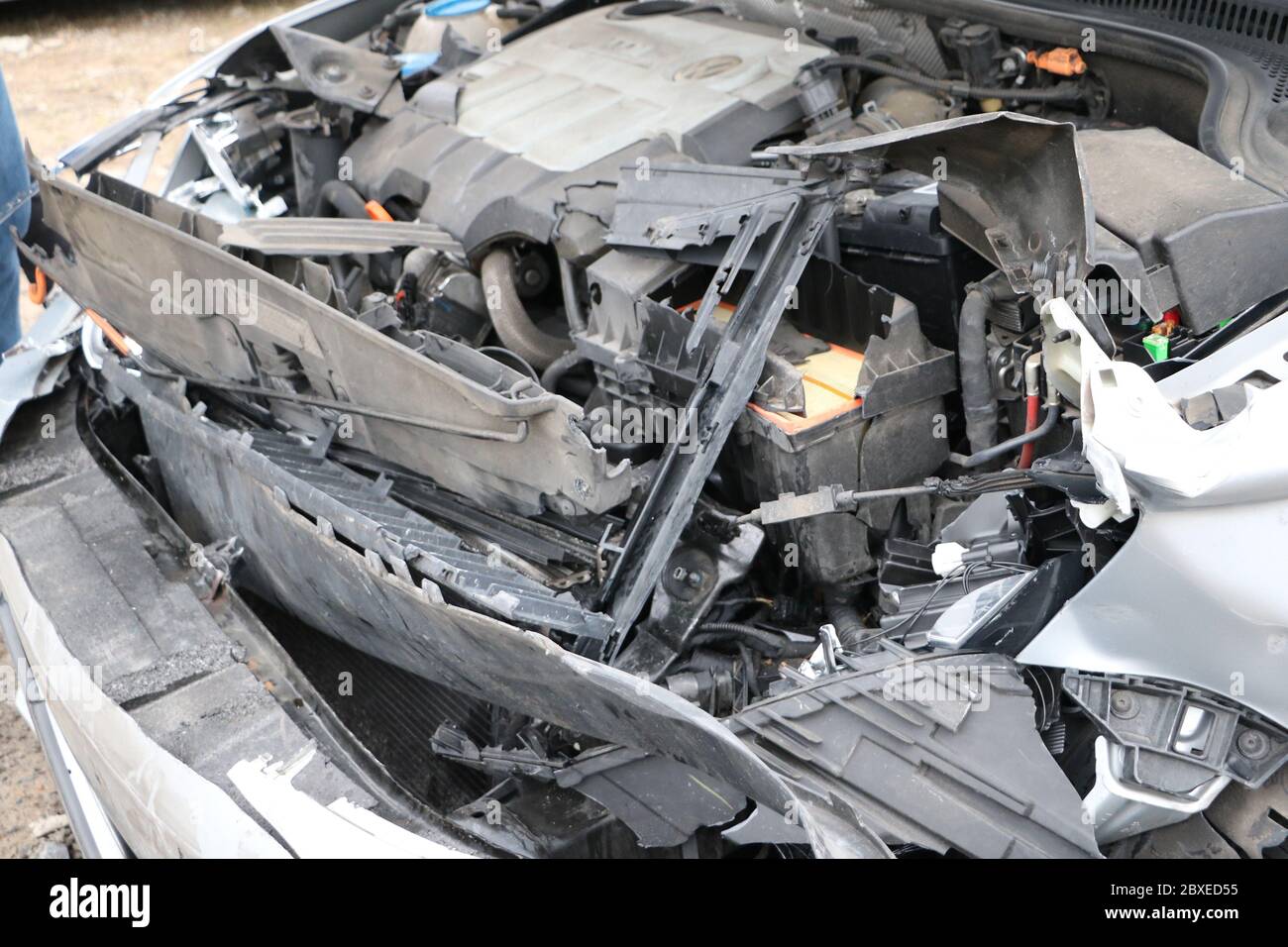 Primo piano su un motore per auto, Nashville, Tennessee Foto Stock