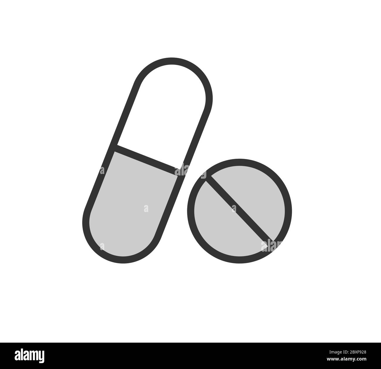 Illustrazione di pillola medica e di Tablet Vector. Illustrazione Vettoriale